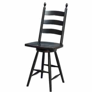 Shaker Ladder Back Swivel Bar Stool