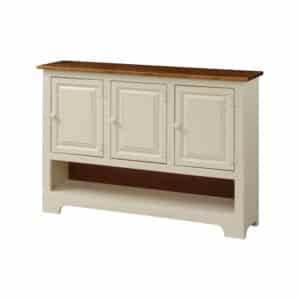 Triple Hall Cabinet w/ Wood - Lapps Dutch Furniture