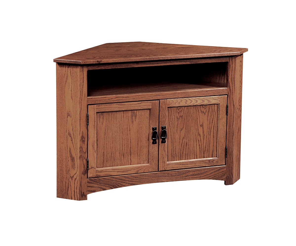 Mission Corner Entertainment Cabinet - Lapps Dutch Furniture