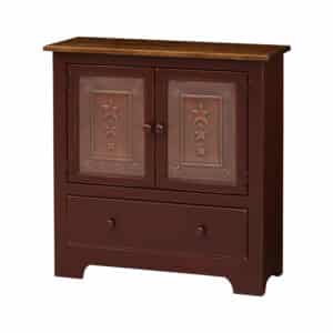 Double Hall Cabinet w/ Tin - Lapps Dutch Furniture