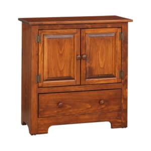 Double Hall Cabinet w/ Wood - Lapps Dutch Furniture