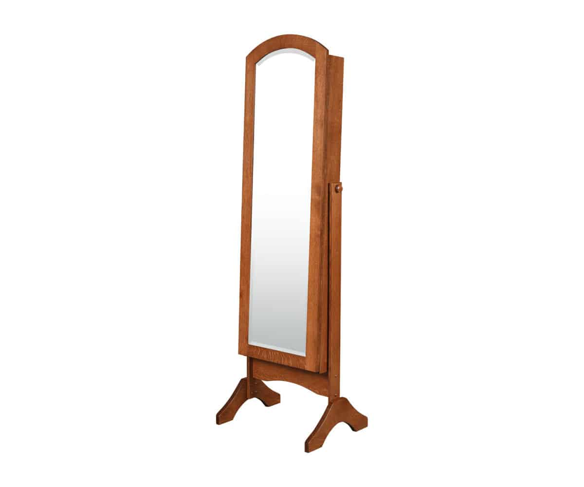 Arch Top Standing Jewelry Mirror - Lapps Dutch Furniture