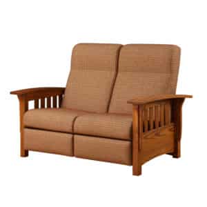 Classic Mission Recliner Love Seat