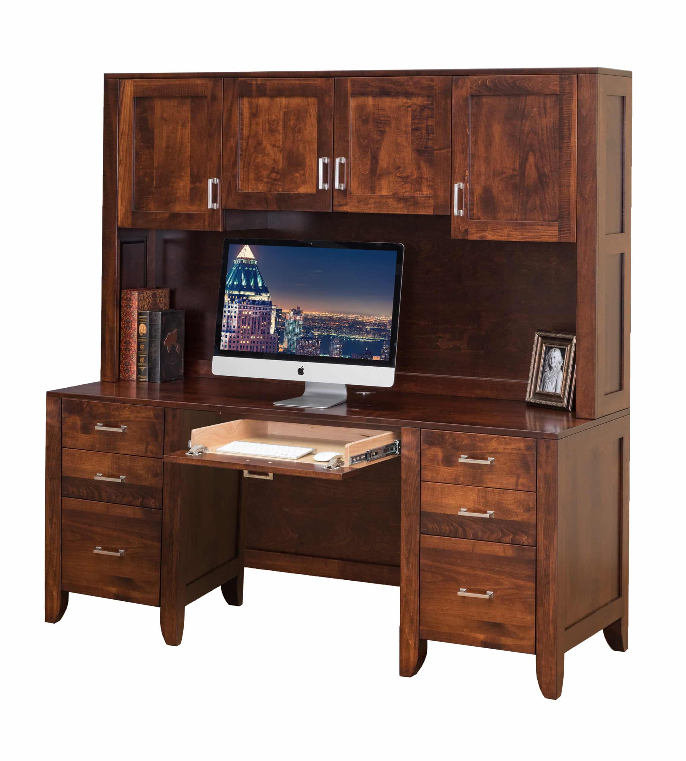 Computer Desk with Hutch - Lapps Dutch Furniture