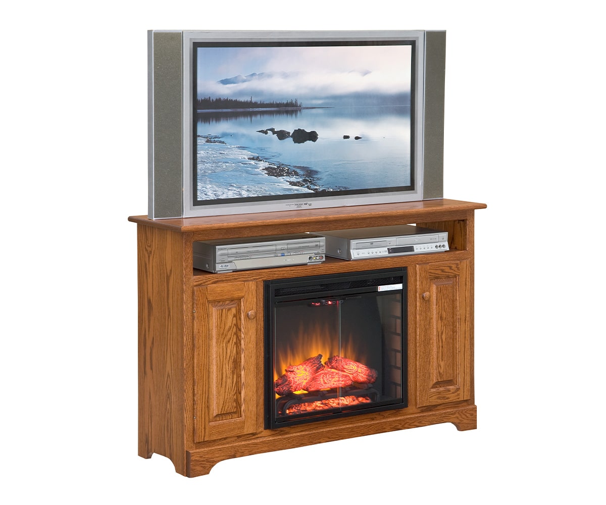 TV Stand with 23″ Fireplace - Lapps Dutch Furniture