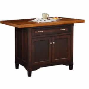 Lexington Island w/ 1 Drawer and 2 Doors & Plank Top