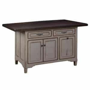 Lexington Island w/ 2 Drawers and 3 Doors & Plank Top