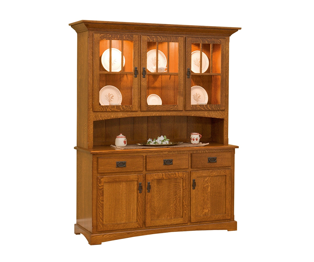 Mission 3-Door Hutch - Lapps Dutch Furniture