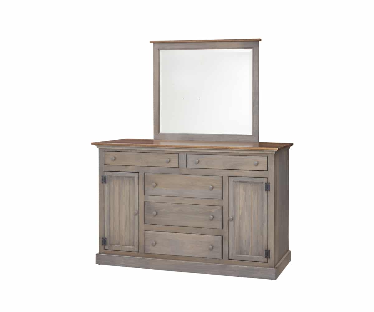 Rustic Bedroom Dresser Cabinet w/ Adjustable Shelf - Lapps Dutch Furniture