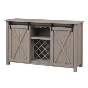 Lahoma Wine Server w/ Sliding Barn Doors