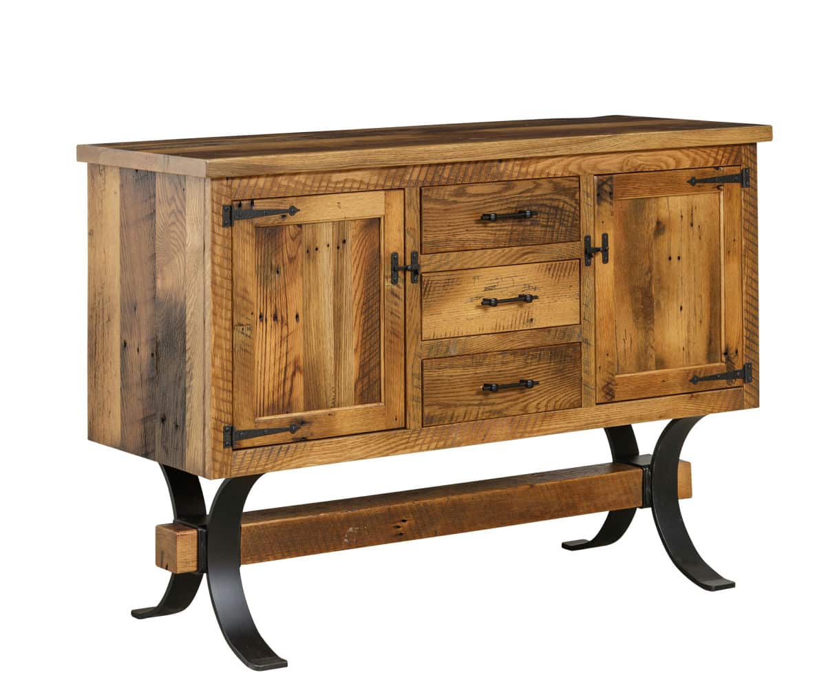 Timber Frame Server - Lapps Dutch Furniture