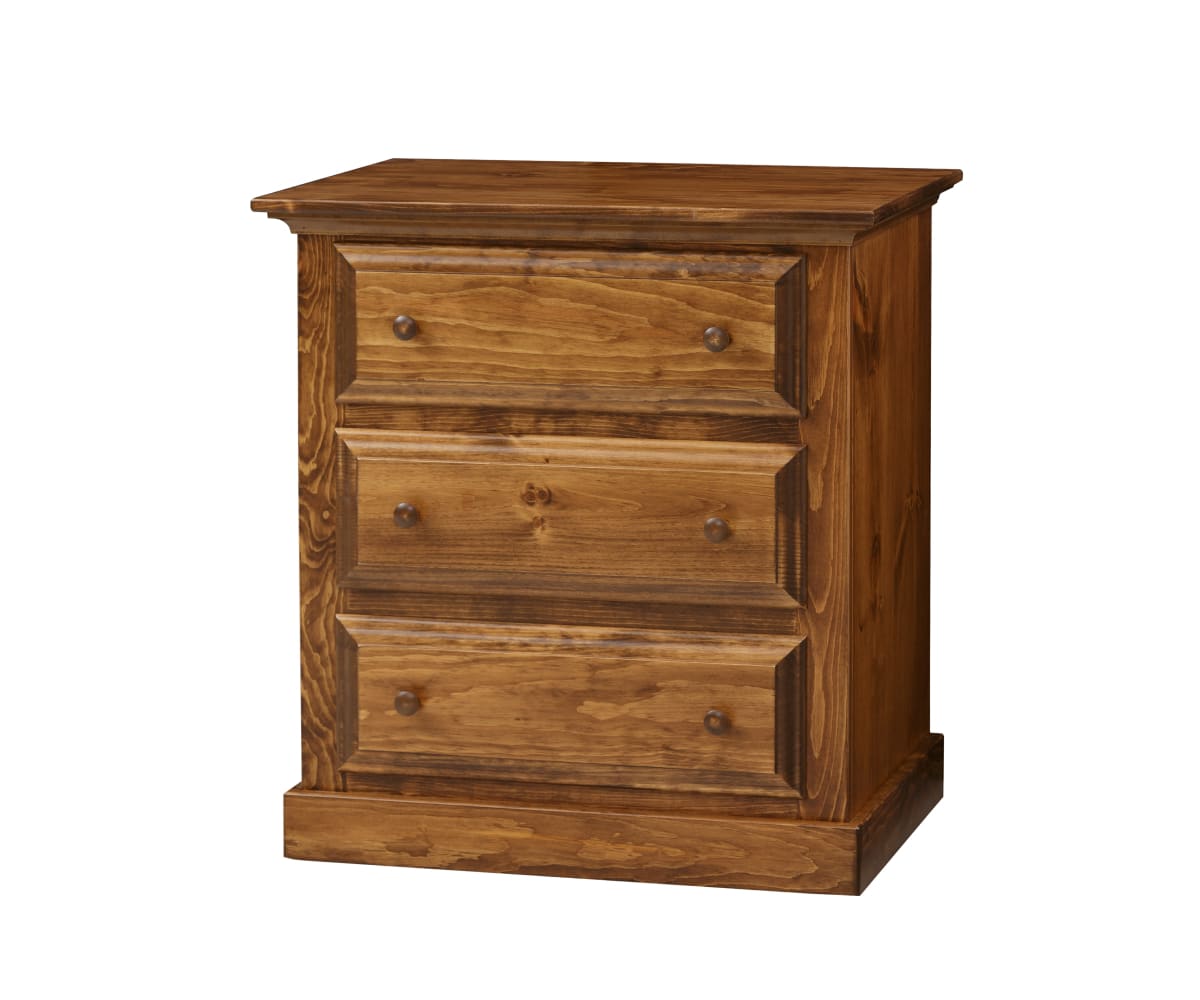 Classic Bedroom 3-Drawer Chest of Drawers - Lapps Dutch Furniture