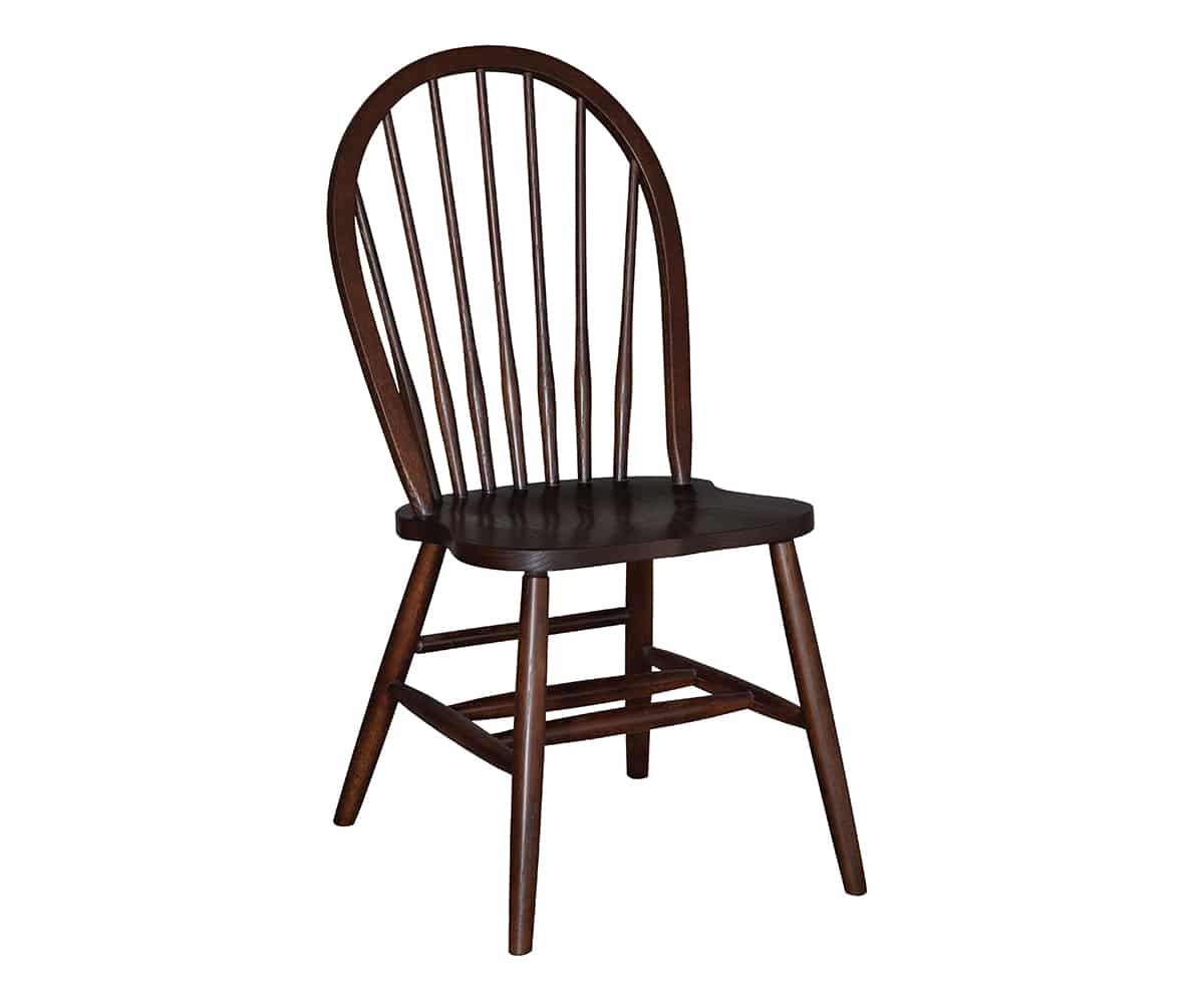 7-Spindle Bow Back Side Chair - Lapps Dutch Furniture