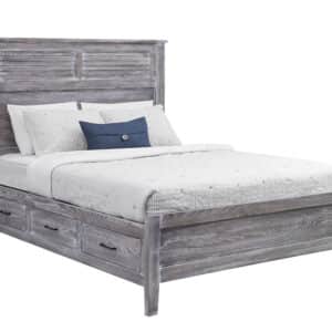 Manor Louver Panel Bed With Underbed Storage - Lapps Dutch Furniture
