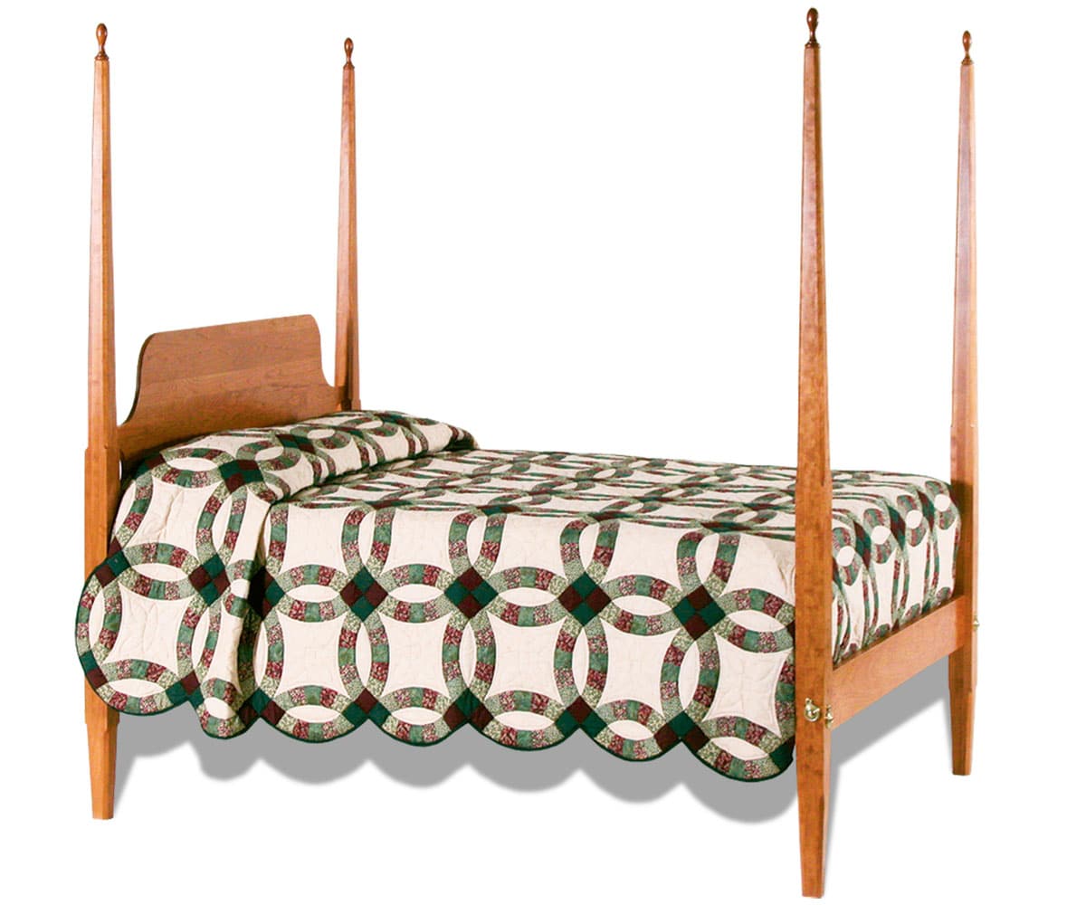Shaker Pencil Post Bed - Lapps Dutch Furniture