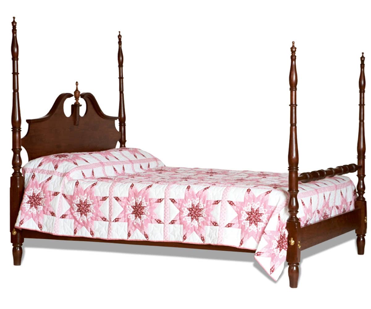 Colonial Pediment Bed - Lapps Dutch Furniture