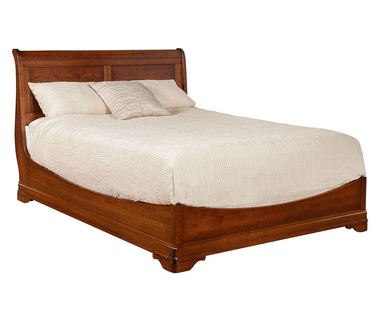 Calais Sleigh Bed With Low Footboard - Lapps Dutch Furniture