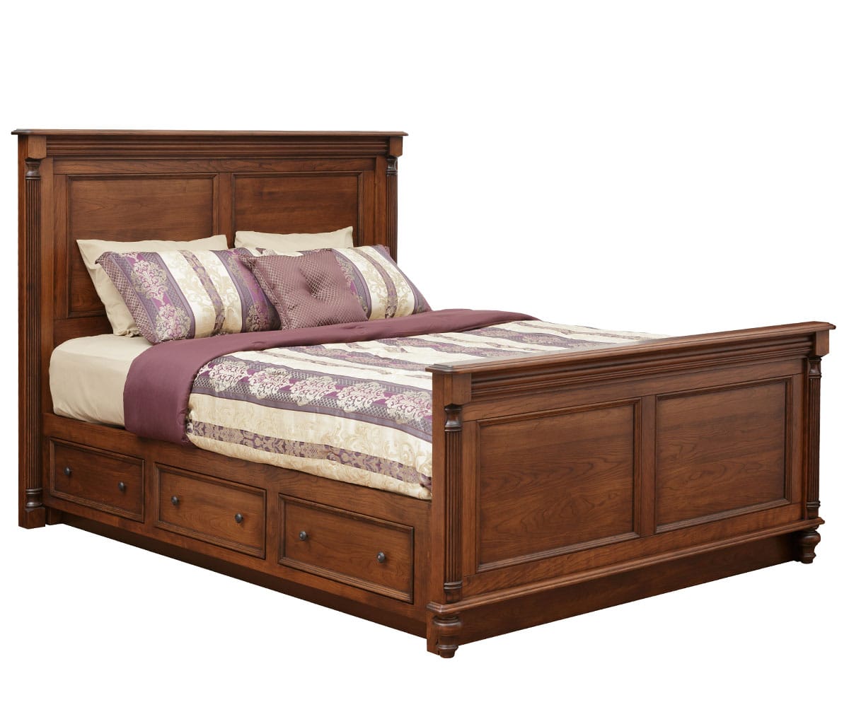 Venice Panel Bed with Underbed Storage - Lapps Dutch Furniture