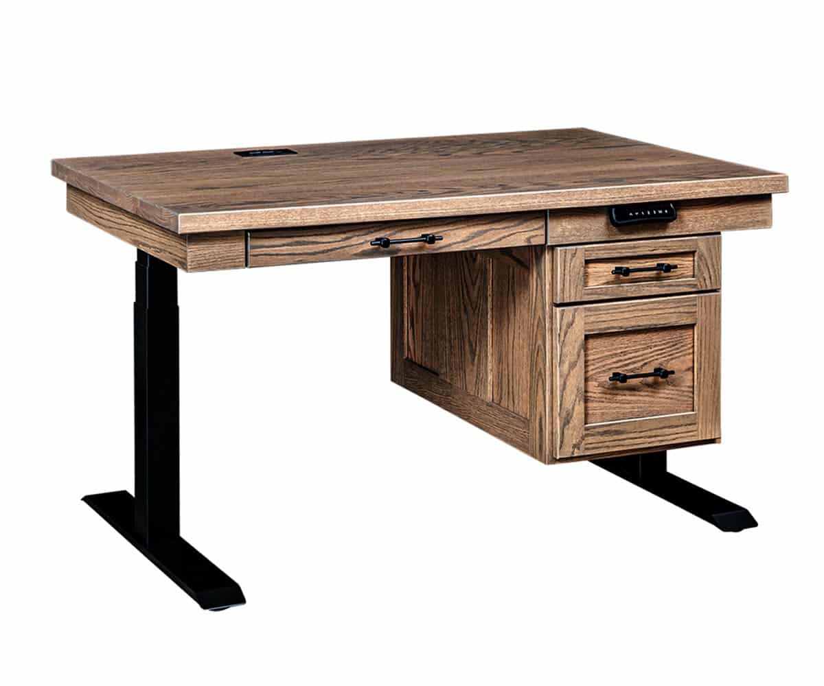 Westin Single Pedestal Lift Desk - Lapps Dutch Furniture