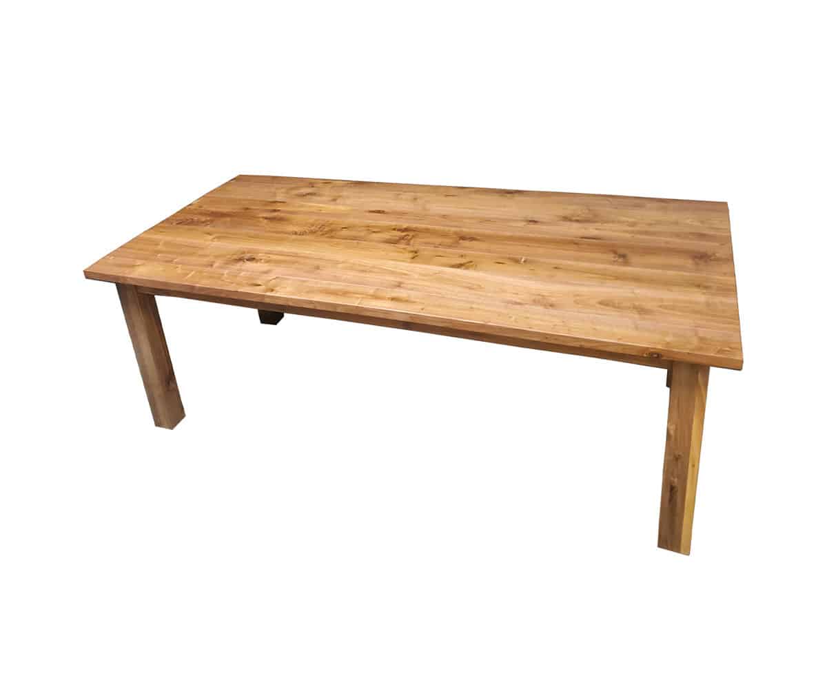 Character Walnut Dining Table with Mission Legs - Lapps Dutch Furniture