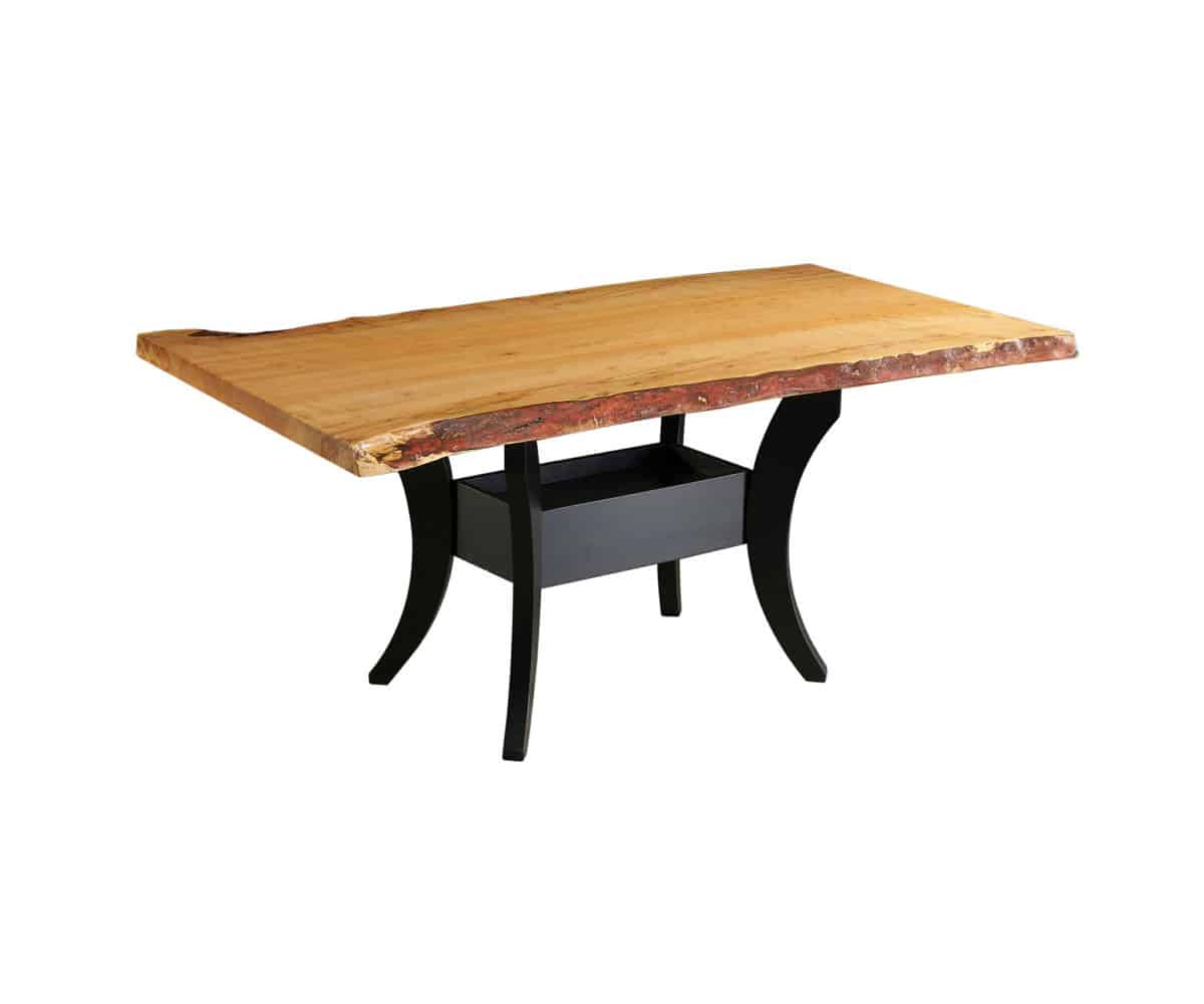 Tiger Maple Slab Table - Lapps Dutch Furniture