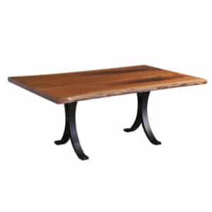 Walnut Bookmatch Dining Table - Lapps Dutch Furniture
