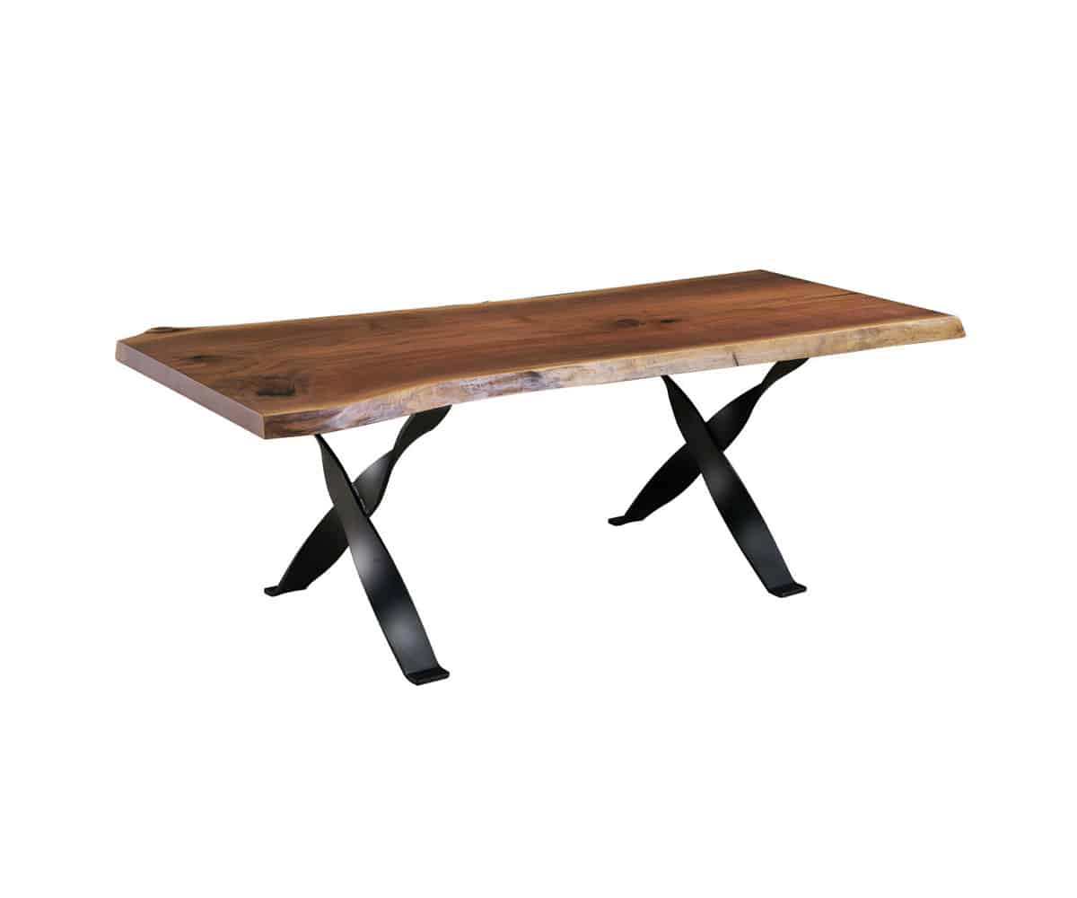 Walnut Solid Slab Table - Lapps Dutch Furniture