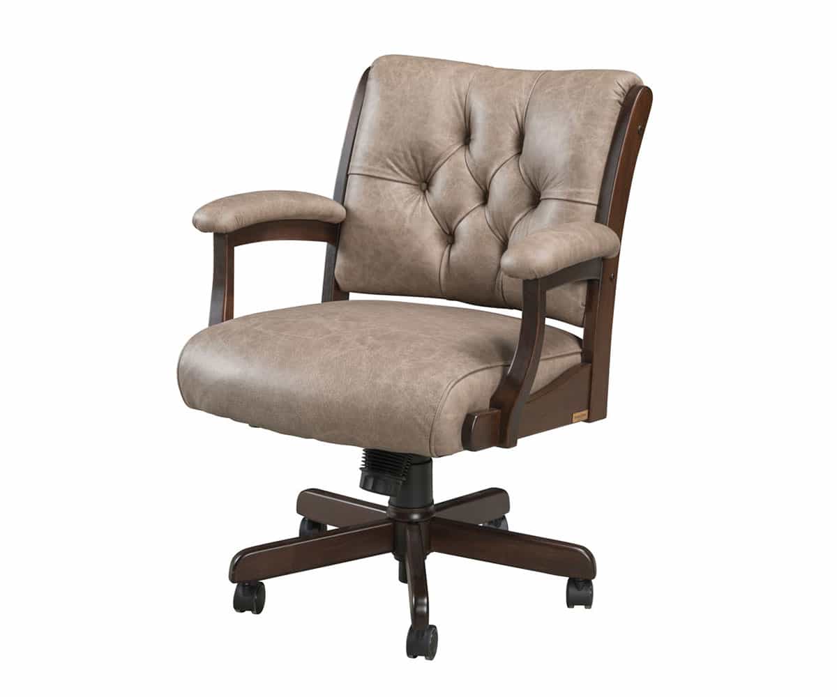 Edelweiss Tufted Desk Arm Chair - Lapps Dutch Furniture