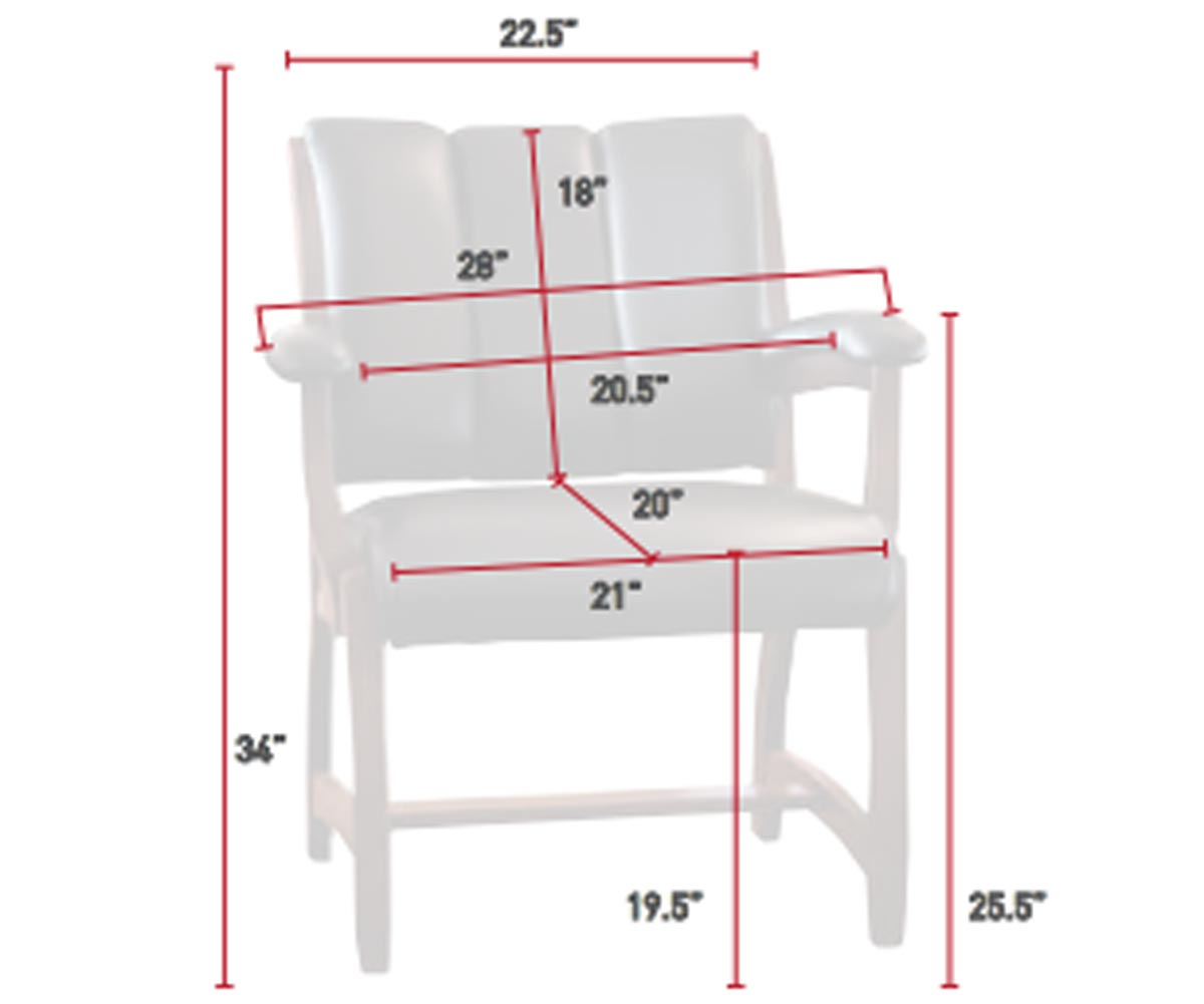 Edelweiss Client Arm Chair - Lapps Dutch Furniture