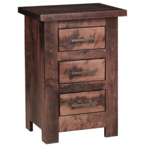 Tioga 3 Drawer Small Nightstand