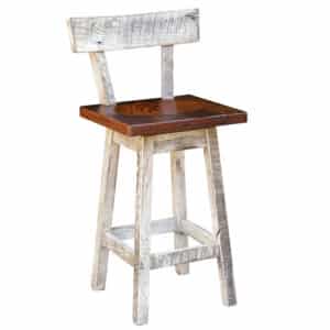 Greenville Swivel Stool with Back