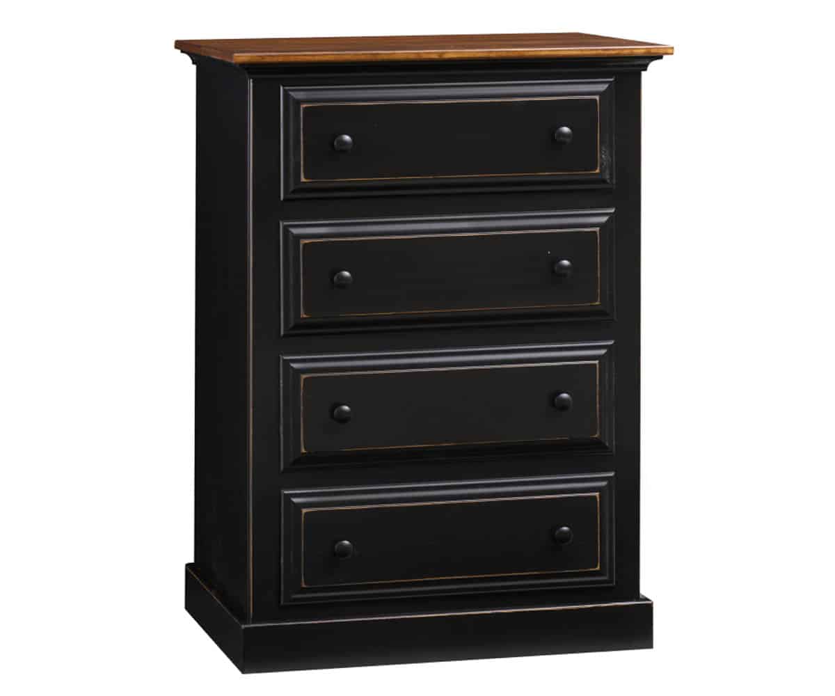 Classic Bedroom 4-Drawer Chest of Drawers - Lapps Dutch Furniture