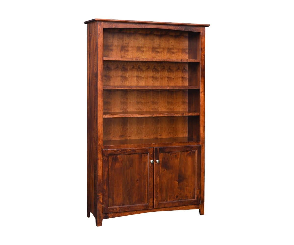 Linwood 72” Bookcase W/Bottom Doors - Lapps Dutch Furniture