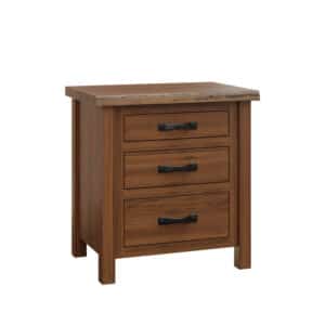 Last Frontier 3 Drawer Nightstand