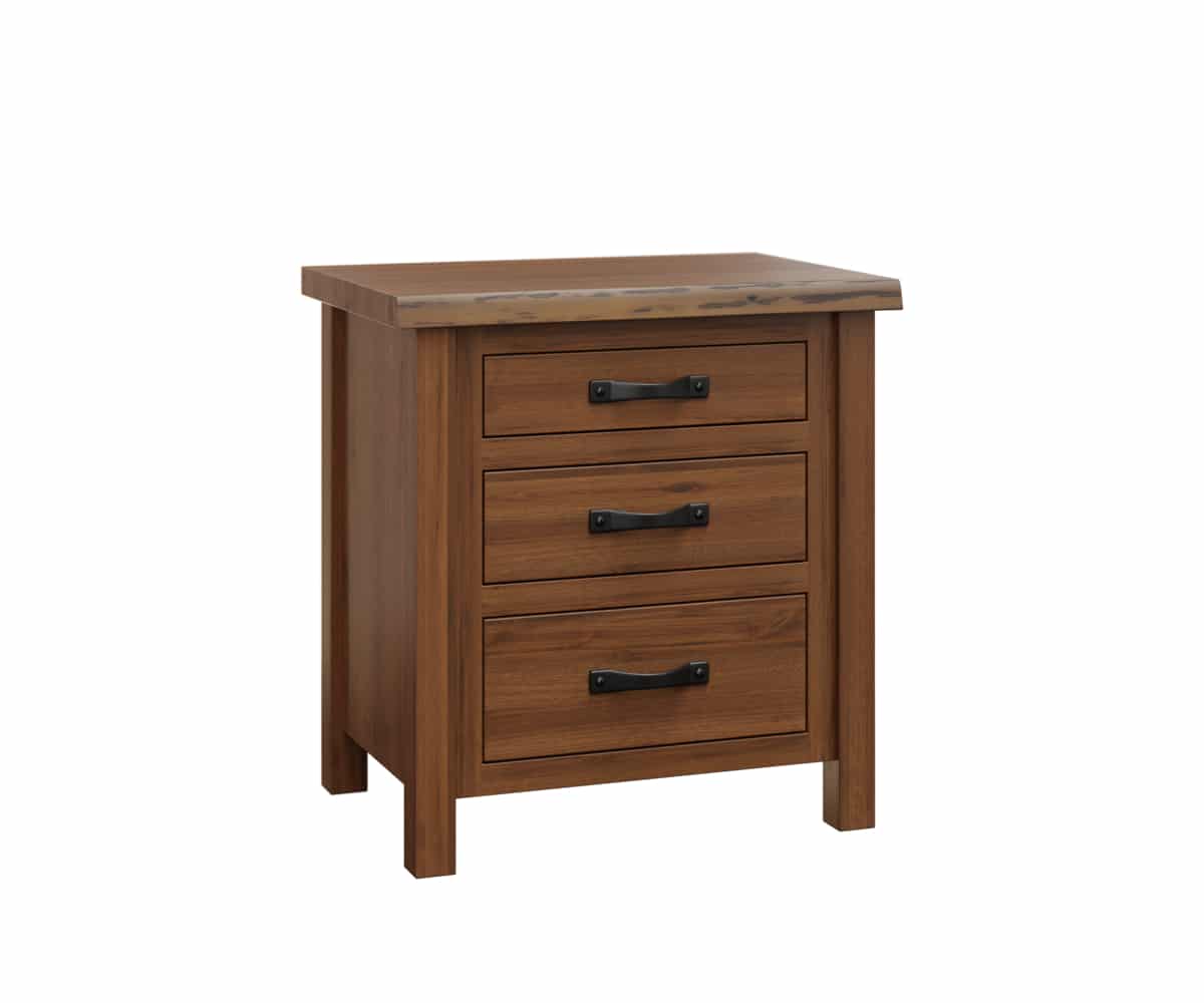 Last Frontier 3 Drawer Nightstand - Lapps Dutch Furniture