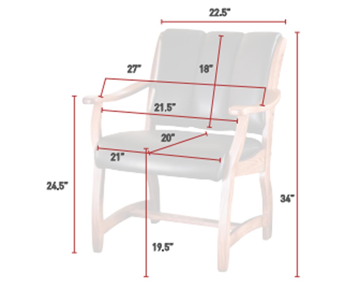 Midland Client Arm Chair - Lapps Dutch Furniture