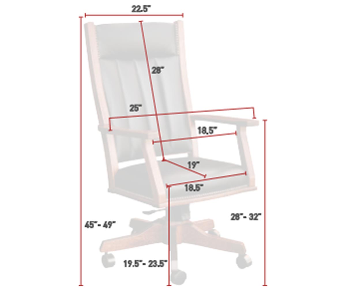 Mission Office Chair - Lapps Dutch Furniture
