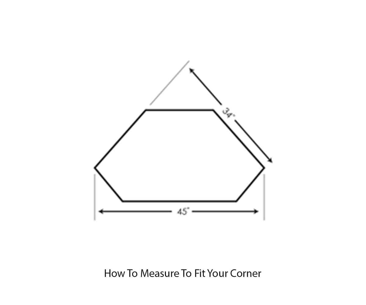 Corner TV Stand with Fireplace Insert - Lapps Dutch Furniture