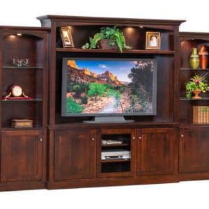 Entertainment Center with Glass Door - Lapps Dutch Furniture