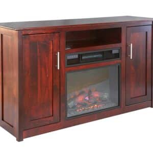 57" TV Stand with 23" Fireplace