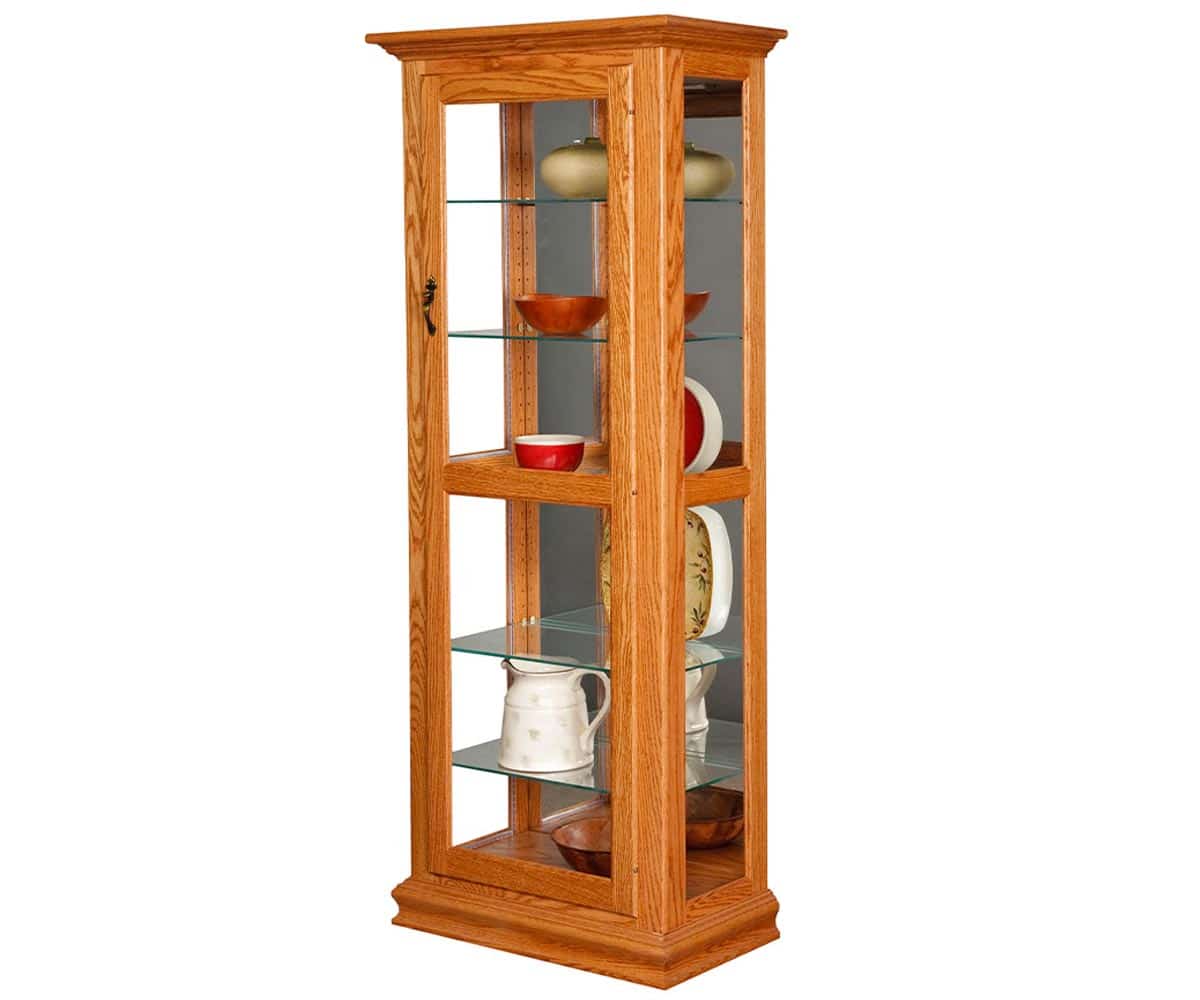 Curio Cabinet with Mirror - Lapps Dutch Furniture
