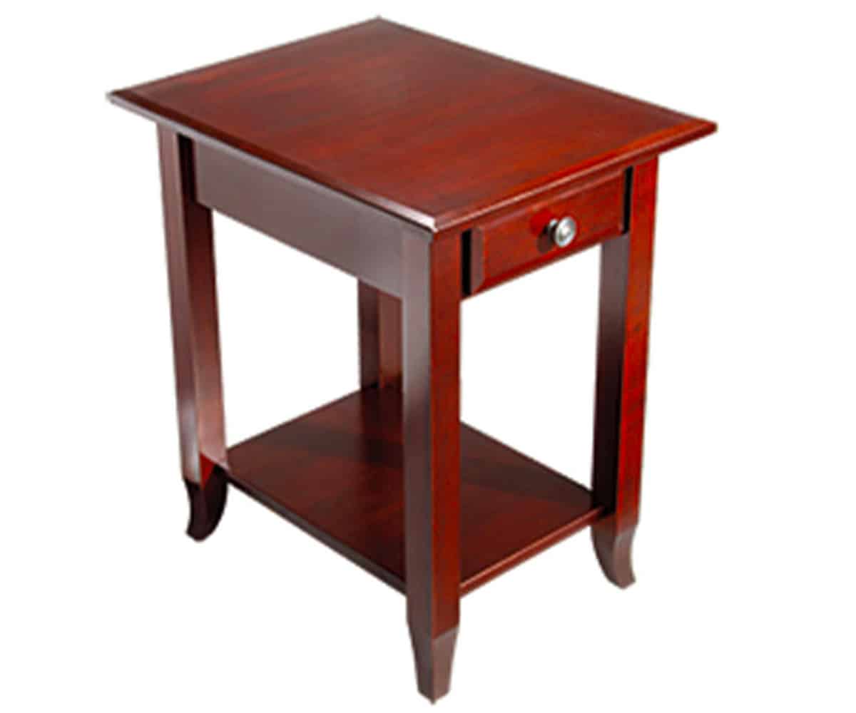 Manchester Chairside Table with Drawer & Shelf - Lapps Dutch Furniture