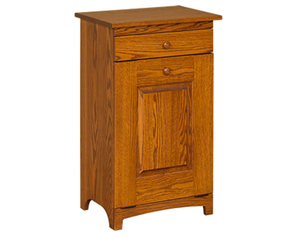 Shaker Trash Bin with Drawer - Lapps Dutch Furniture