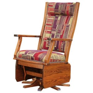 Mission Swivel Glider with Solid Sides