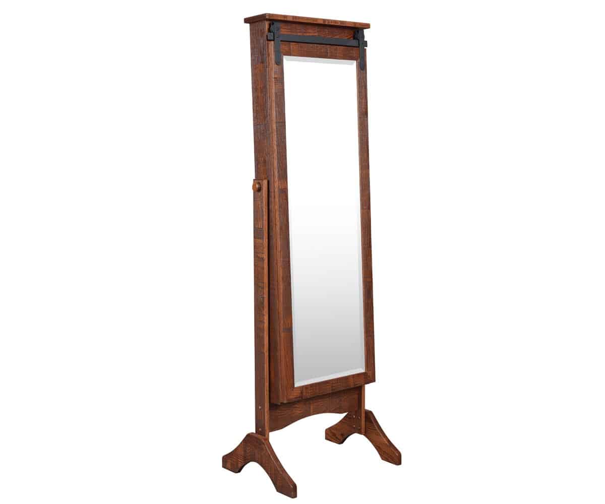 Trolley Cheval Mirror - Lapps Dutch Furniture