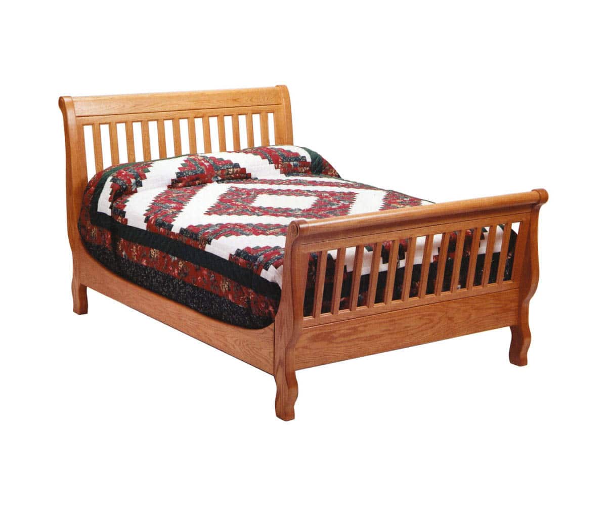 Slat Sleigh Bed - Lapps Dutch Furniture