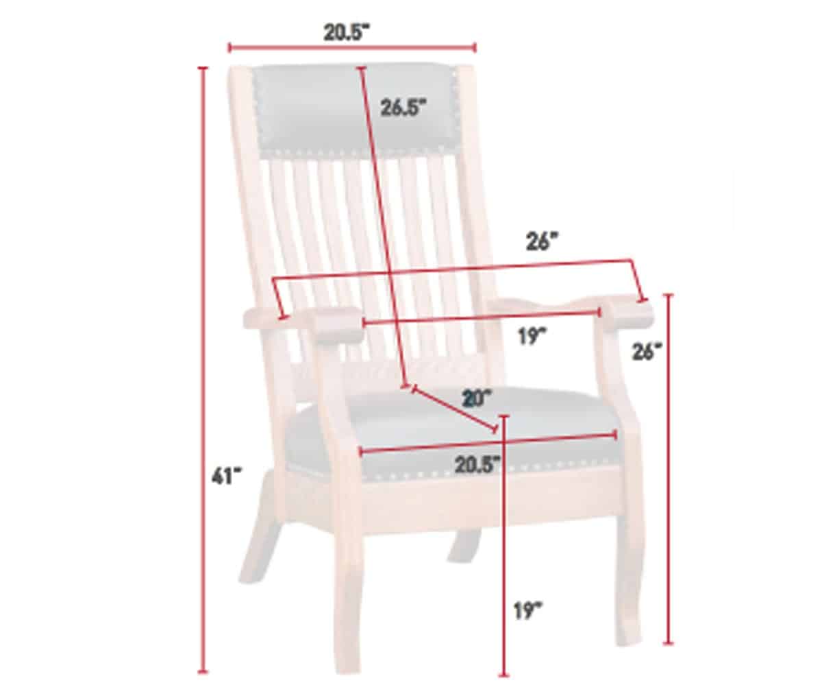 Queen Lounge Chair - Lapps Dutch Furniture