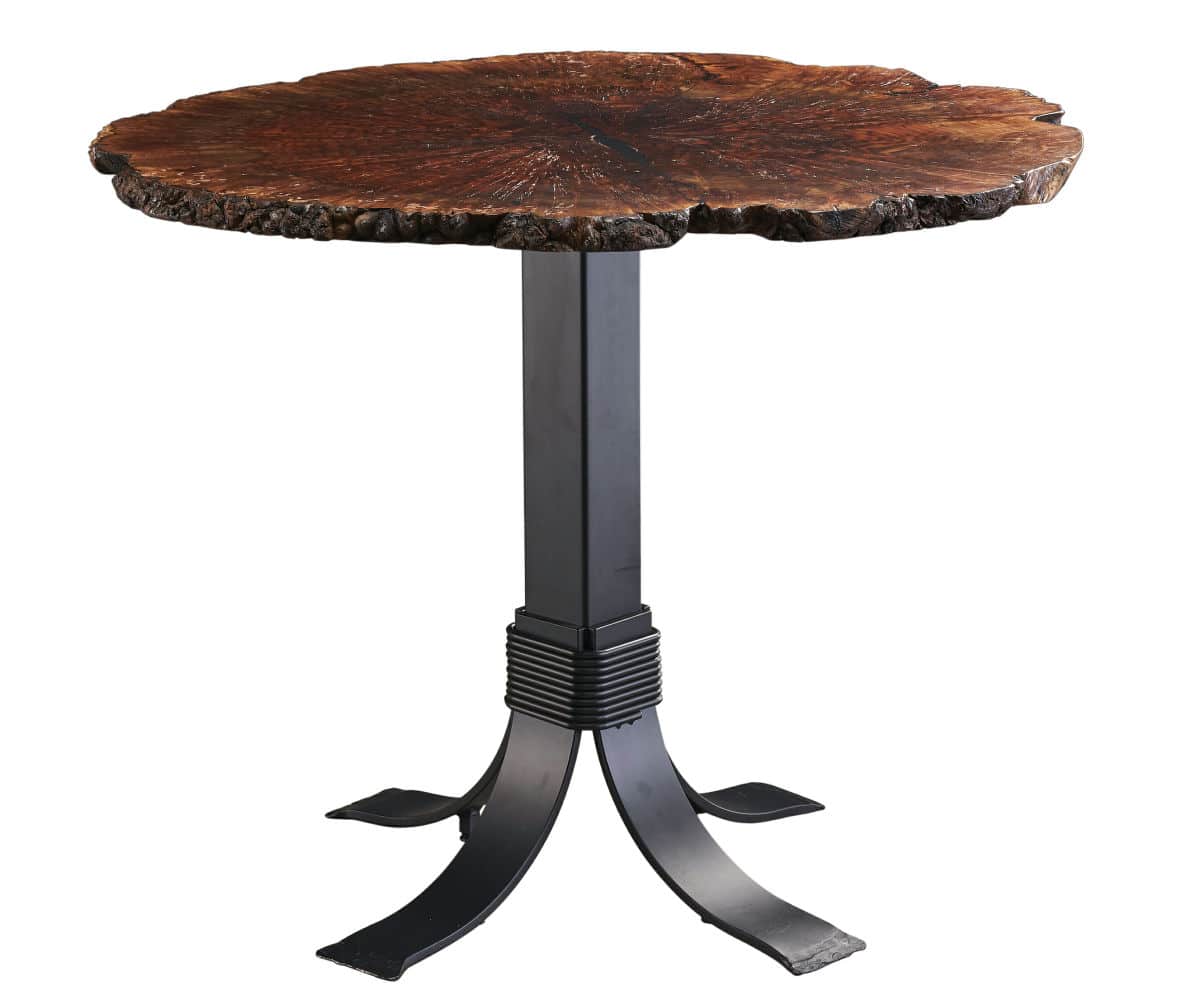 Walnut Burl 36″ Bar Table - Lapps Dutch Furniture