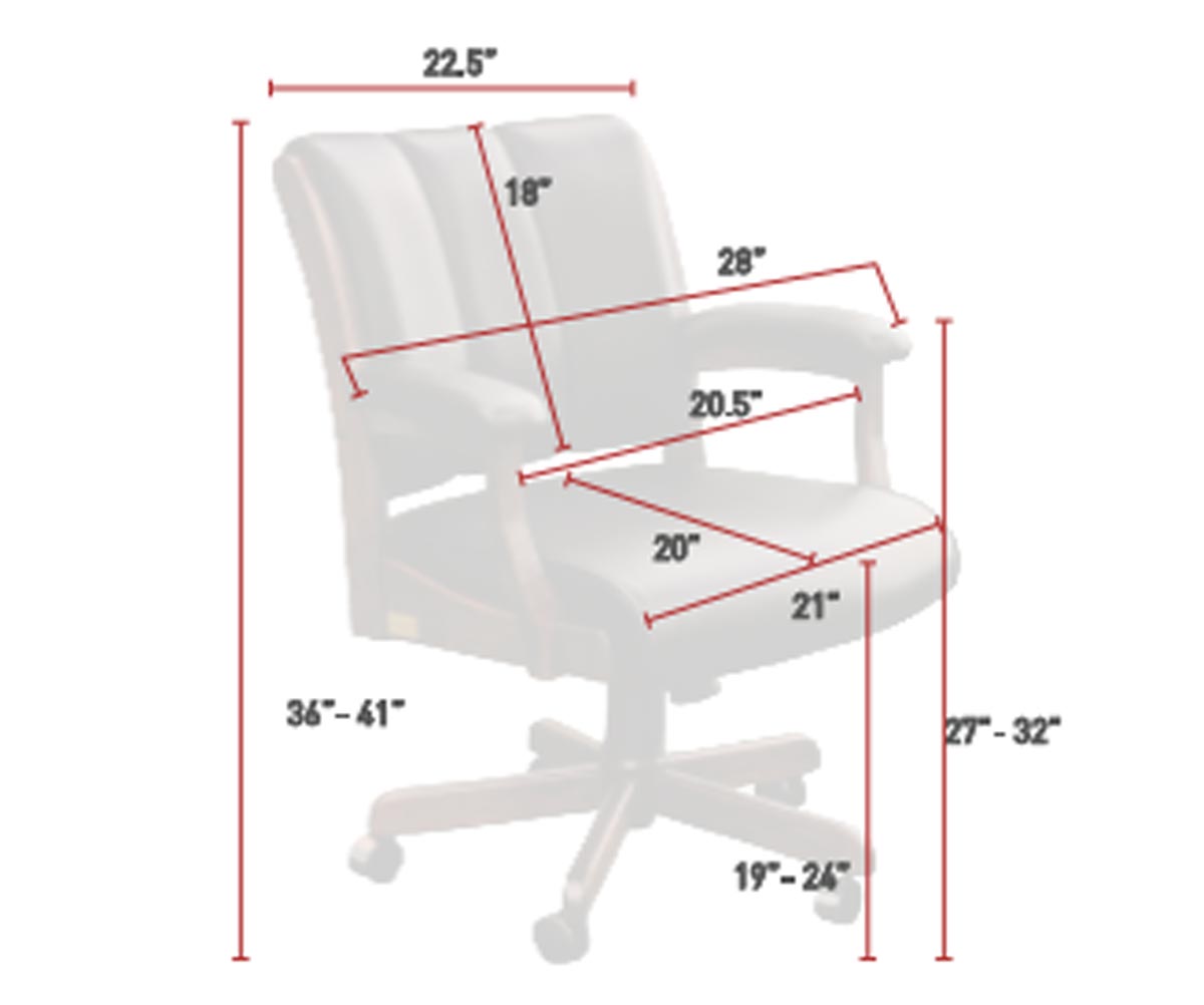 Edelweiss Arm Desk Chair - Lapps Dutch Furniture
