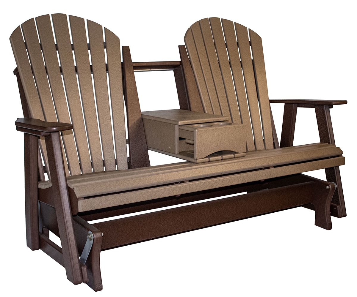 Comfy-Back 5′ Glider With Console - Lapps Dutch Furniture